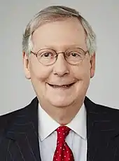 Mitch McConnell smiling