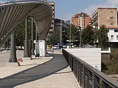 Bridge dividing South and North Mitrovica