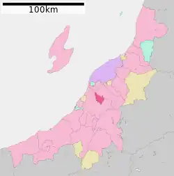 Location of Mitsuke in Niigata Prefecture