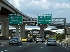 Southern terminus of I-395 at the Springfield Interchange