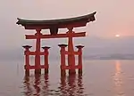 The torii at sunrise