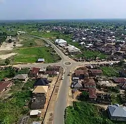 Mmiata Aerial View from Aboh Roundabout