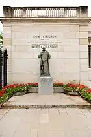 Statue of Dom Pierre Pérignon, a Benedictine monk