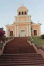 Catholic church in central plaza