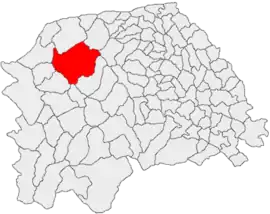 Location in Suceava County