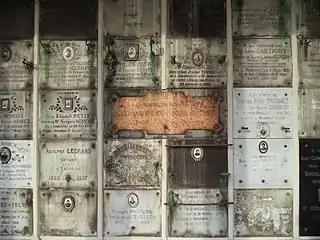 Detail of the columbarium