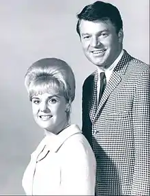 Molly Bee and Rusty Draper as hosts of the television program Swingin' Country