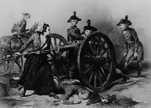 Image 2Molly Pitcher at the Battle of Monmouth (from History of New Jersey)