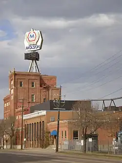 The Molson brewery building in Edmonton, Ontario