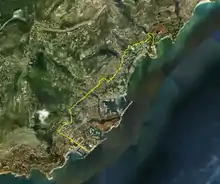 Image 38Satellite view with border (from Outline of Monaco)