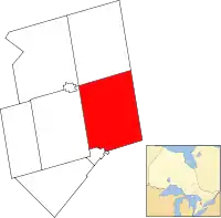 Location of Mono within Dufferin County.