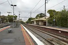 Eastbound view from Platform 2 in May 2014