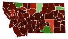 Image 2Map of counties in Montana by racial plurality, per the 2020 U.S. census
Legend

 

Non-Hispanic White  50–60%  60–70%  70–80%  80–90%  90%+
Native American  50–60%  60–70%  70–80% 

 (from Montana)