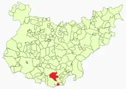 Location in Badajoz