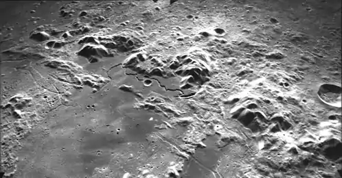 Image 12Montes Apenninus on the Moon was formed by an impact event. (from Mountain range)