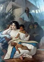 Elisa Bravo Jaramillo de Bañados, mujer del cacique (Elisa Bravo en cautiverio), 1858