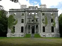 Moore Hall façade, County Mayo