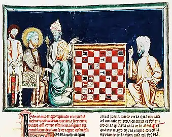 Image 12Moors from Andalusia playing chess, Book of Games by King Alfonso X, 1283 (from Chess in the arts)