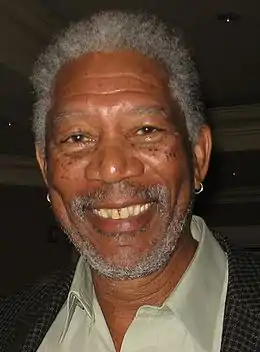 A photograph of Morgan Freeman