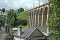 Hillside view of the viaduct