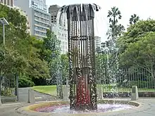 Morshead Fountain in the Royal Botanic Garden, Sydney (1966)