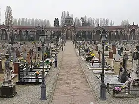 Panoramic view of the old section standing on the main pathway looking towards the main entrance (from north to south)