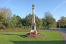 Colour photograph of the Mortimer War Memorial