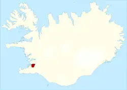 Location of Mosfellsbær