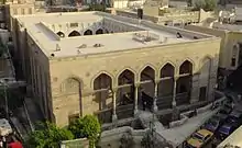 Image 1Al-Salih Tala'i Mosque in Cairo, built by Tala'i ibn Ruzzik in 1160 and originally intended to house the head of Husayn (the head ended up being interred instead at the present-day al-Hussein Mosque) (from Fatimid Caliphate)