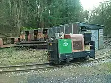 Motor Rail locomotive 21282 on the curve leading to the mine