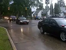 Motorcade for Queen Elizabeth II, en route to CFB Winnipeg, 2010