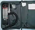 Motorola 2900 Bag Phone with color LCD display, in Attaché Carry Case.