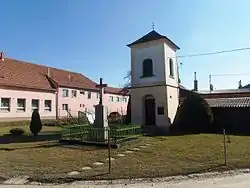 Memorial to the victims of World War Iand the belfry