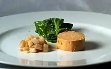 Moulard duck foie gras with pickled pear