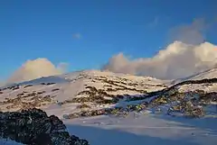 Mount Perisher at 2,054 m (6,739 ft)