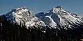 Mt. Andromache (left) and Mt. Hector