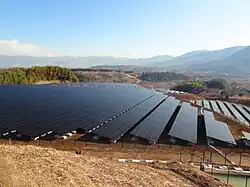 Solar farm at Mt. Komekura, Japan