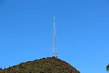 Mount Pisgah summit, with radio tower