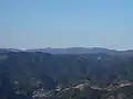 Mount Sefuri's main ridge seen from the SSW in the inmost