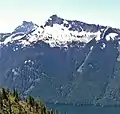 North aspect of Mount Webb seen from Flora Peak.(Mount Lindeman behind to the left.)