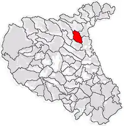 Location in Vrancea County