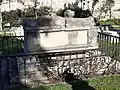 The Greek-style ornate funerary monument to Hannah Baker, widow of William Baker (1834)