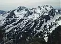 North aspect of Mt. Hanover (left) and Brunswick Mountain (right) seen from Mt. Windsor.