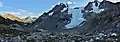 Northeast aspect of Mount Howard (centered) and Twin One Glacier. Mount Matier in upper right.