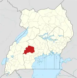 District location in Uganda