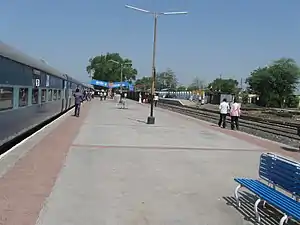 A view of the Mudkhed Railway Station