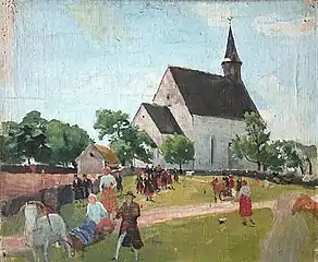 Muhu kirik by Paul Raud (1898)