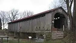 The Mull Covered Bridge, a historic site in the township