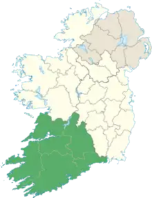 Location of Munster