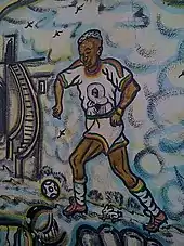 Image 9Painting of footballer El Hadji Diouf in Dakar (from Senegal)